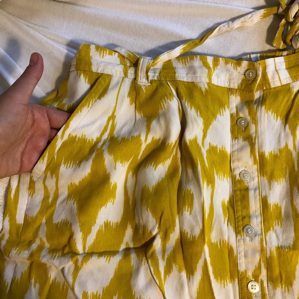 LOFT marigold, stretch waist skirt - Picture 7 of 9